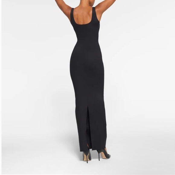 Skims Body Long Slip Dress Onyx Size S Small New NWT - Picture 3 of 5